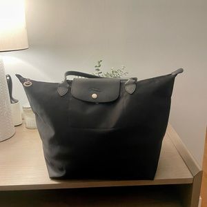 Longchamp Le Pliage Original large tote bag in black